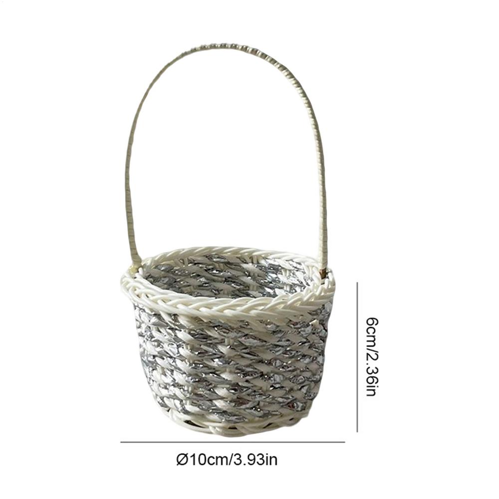 Creative Small Flower Storage Basket Hamper Basket Picnic Basket Flower Storage Basket Multi-functional Rustic Flower Basket