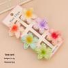 3Pcs/Set Sweet Flower Colroful Gradient Hair Claws Ponytail Cip Clamp Barrettes Hairpins For Women Girl Beach Hair Accessories