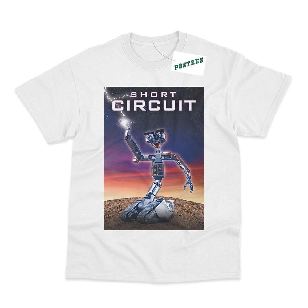 Short Circuit Movie Poster Direct To Garunisext Printed TShirt M