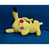 25Cm Pikachu Sleeping Plush Doll Lying Closed Eyes Soft Fluffy Stuffed Toy Electric Type For Home Decor Fans Gift Collection