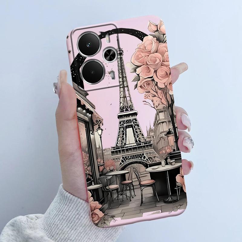Cases For OPPO Realme 14 14T 5G Casing Fashion Flower Astronaut Girl Design Soft Silicone TPU Cover For Realme14T realme14 Coque