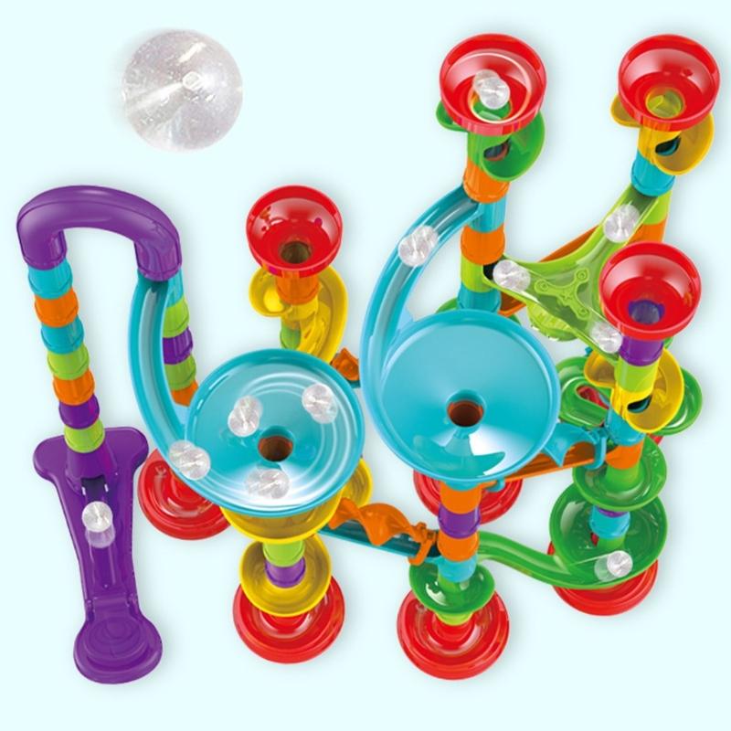 Creative Maze Race Track Toy Building Set Marble Track Puzzle Block Boy Girl Favor Children STEM Education Toy