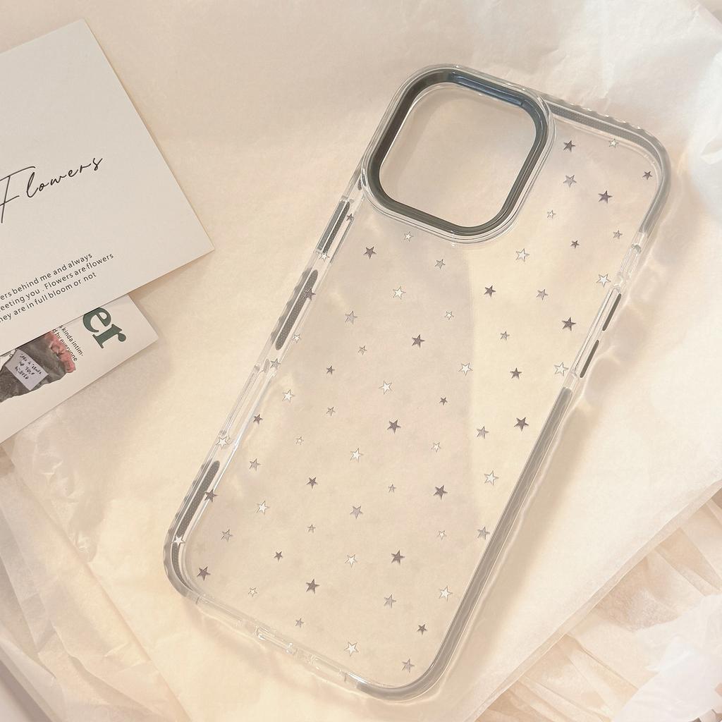 Gray Star Graffiti IPhone 15 Apple 16 Promax Mobile Phone Case Suitable for 14 Personality 13 Transparent 11 Soft Magnetic Suction