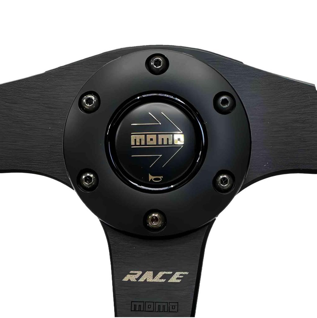MOMO RACE NOTO Steering AL01 BLACK/GOLD Wheel, 320mm,