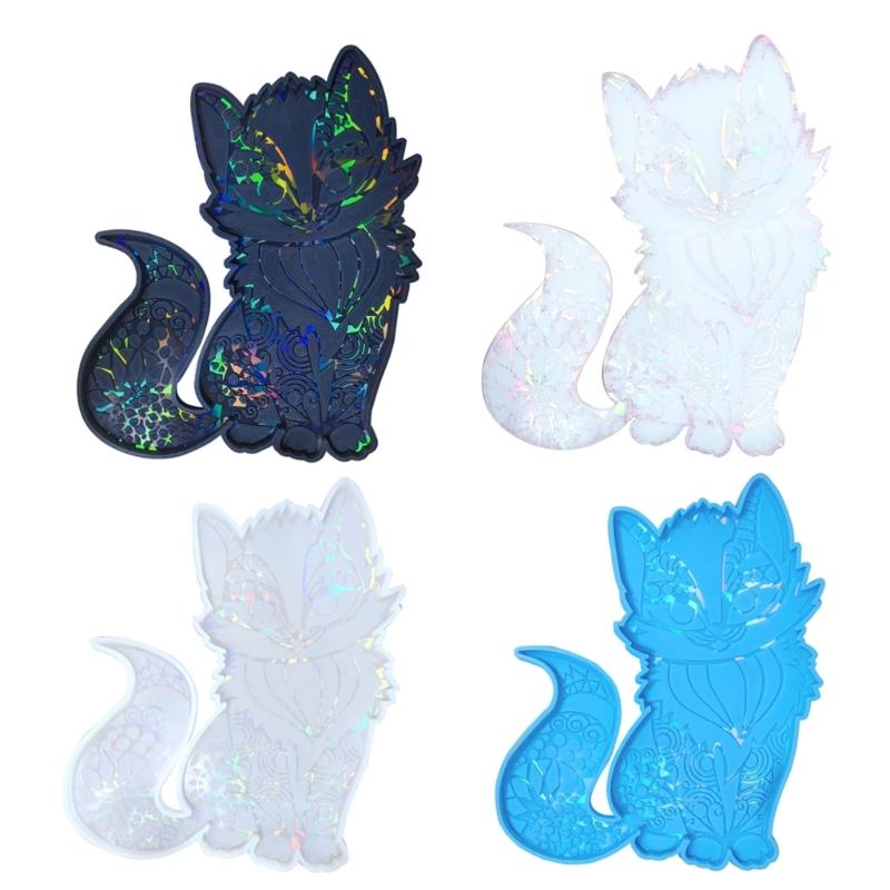 Beautiful Cat Shaped Wall Decorations Silicone Mold Customized Decor Making Resin Mold Perfect Gift for DIY Enthusiasts