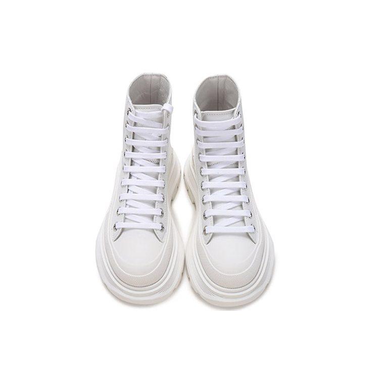 Alexander Mcqueen Tread Slick Fashion Platform Shoes Women's White 633900WHZ629071