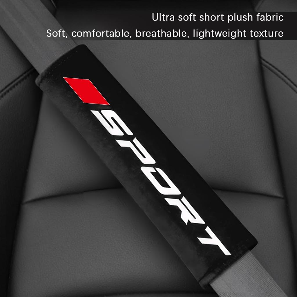 Mandark Car Seat Belt Pad, Vehicle Seatbelt Shoulder Strap Cover For More Comfortable Driving, Auto Interior Safety Belt Protection Cushion