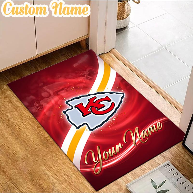 Custom Name Chiefs Helmet  Rug, Office Rug, Chair Rug, Carpet for Living Rooms, Doormat Game Rug Home Decor Christmas Gifts