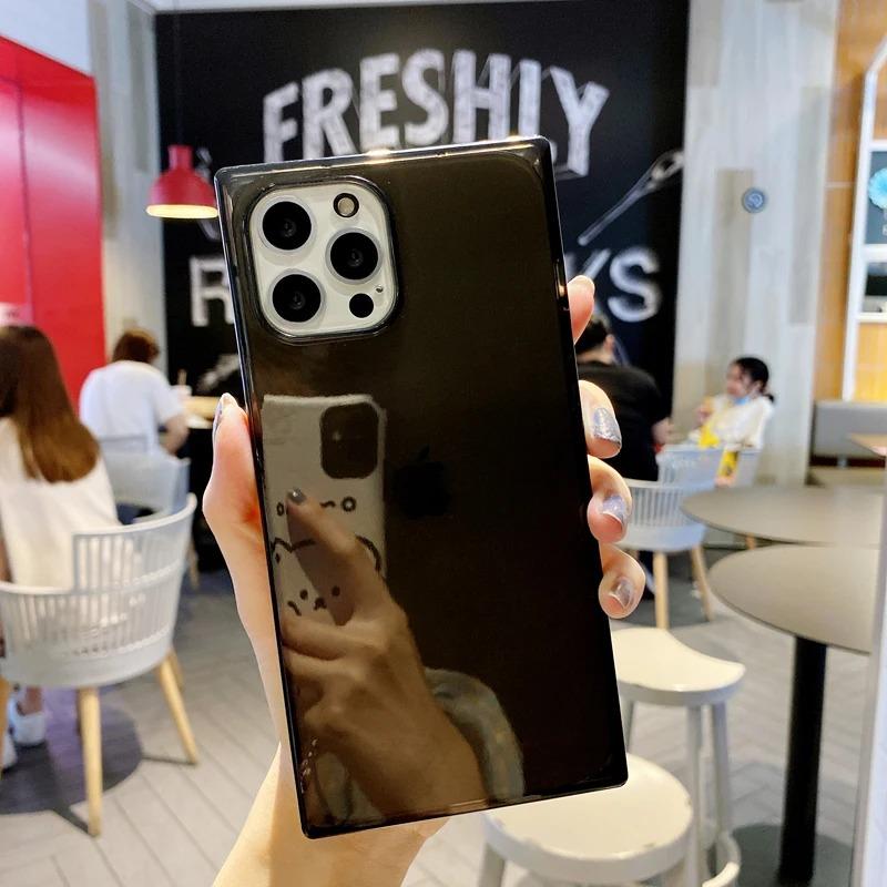 Luxury Transparent Case For iPhone 11 12 13 14 15 16 Pro Max 14 Plus Fluorescent Color Soft Shockproof Cover