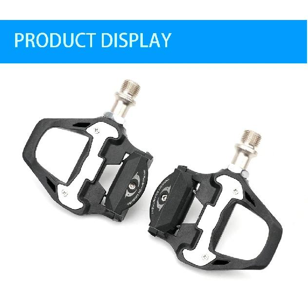 RIRO automatic road bike pedals Self-Locking nylon pedals with Cleat For Shimano SPD System black ultralight road bike pedals