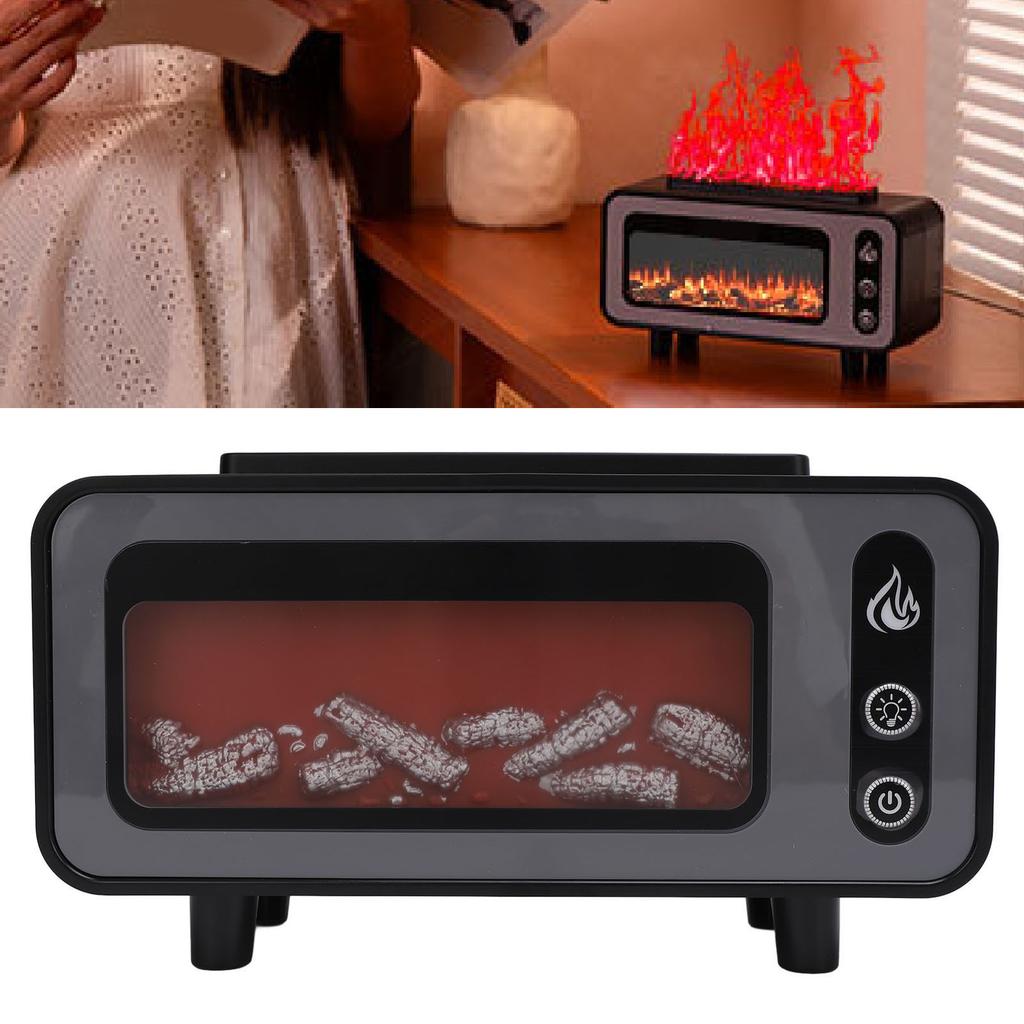 Fireplace   Diffuser Vintage Flame Essential Oil USB Humidifier 200ml for  a Home  