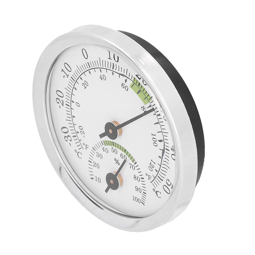 Dial Type Thermometer Hygrometer Mini Hygrometer for Humidors Greenhouse Garden Home Safe