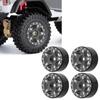 Aluminum Alloy RC Car Hub Set with M2 Anti Skid Nut and   Wrench for   SCX24 1Celsius24 Scale Model Car