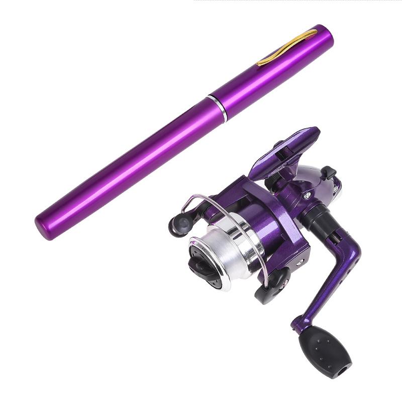 Ultra Short Pocket Rods Steelhead Fishing Rods Small Micro Mini Fishing Rods 1.1M Drum Reel Ice Fishing