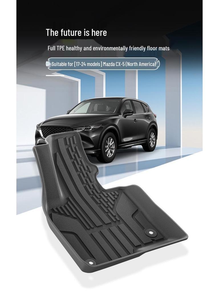 Mazda CX-5 Floor Mats & Trunk Liner (2017-2024), Custom TPE Design