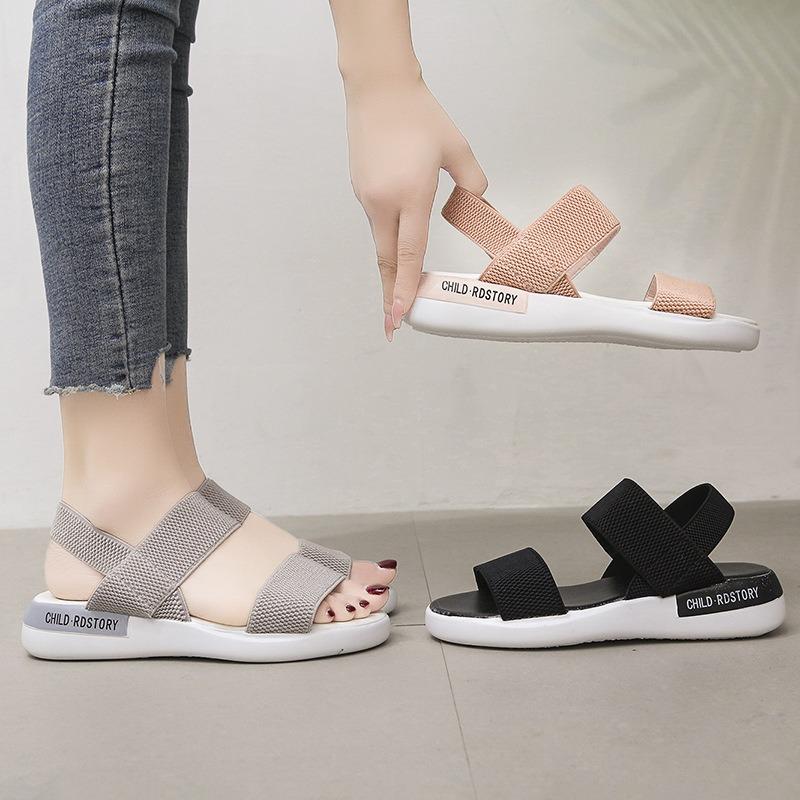 Women S Korean Style Flat Sport Sandals Roman Beach Shoes Summer