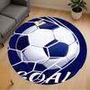 1PC Soccer Goal Round Chair Mat Area Rug - Non-Slip, Floor Mat for Office, Bedroom, and Indoor Decor -Gift D1127216