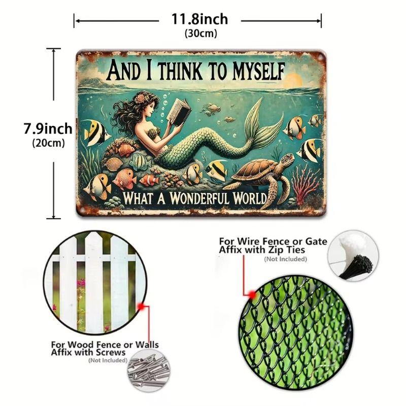 

Vintage Metal Tin Sign Wall Art Decor 20x30cm Retro Plaque for Home Bar Cafe