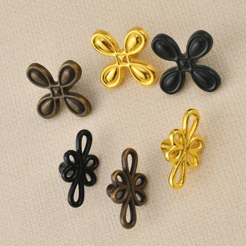 4lots Clovers Cabinet Pull Retros Brasses Heavy Type Zincs Alloys Handle for Cupboard Dresser Drawers