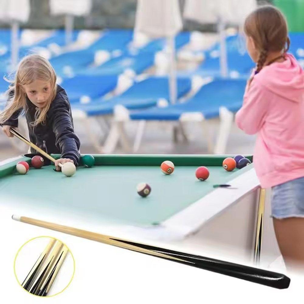 Small Children Kids Billiard Rod Wooden Short Pool Cue  For Girls Boys Beginners