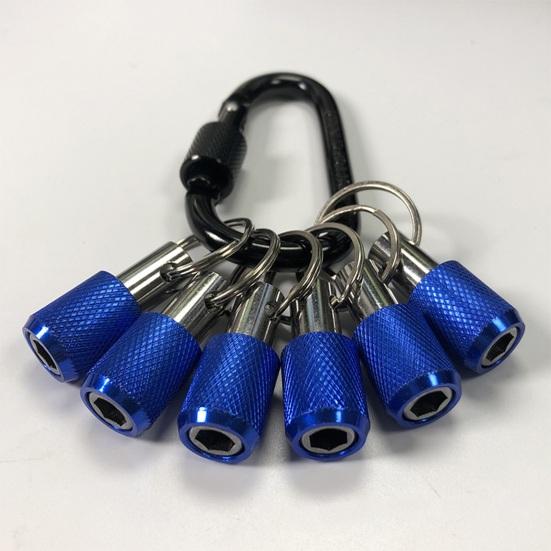 6 Buc/Set Suport Bit 1/4 Inch Breloc Tije Extensie Suport Biți Șurubelniță Hexagonală cu Carabină Schimbare Rapidă Adaptor Soclu Bit Șurub