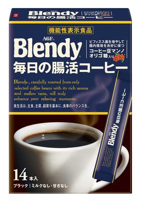 AGF Blendy Stick Black Daily Intestinal Coffee [Instant Coffee] [Soluble Coffee] [Stick Coffee] [Manno Oligosaccharide] [Intestinal Health] 14 Sticks