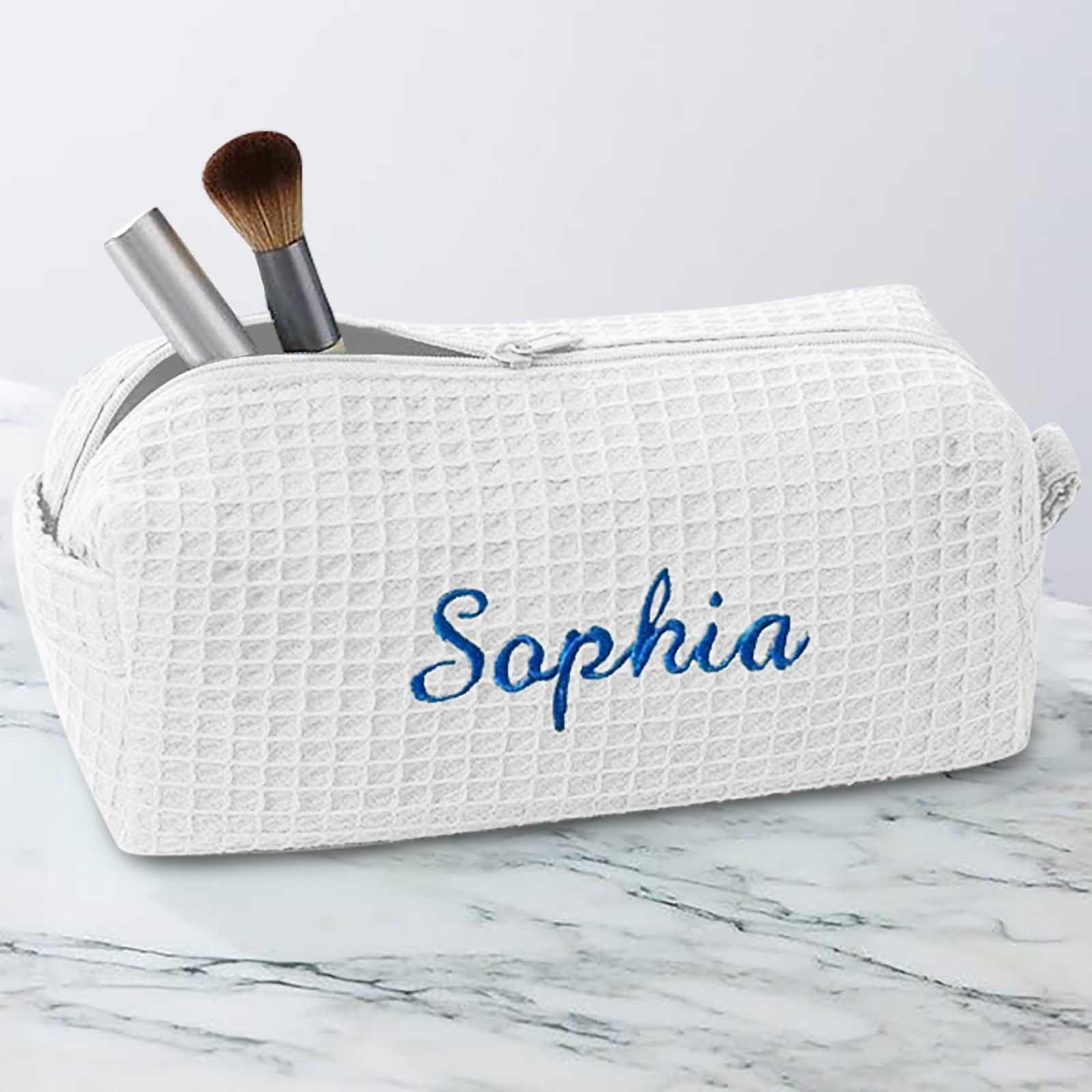 

Индивидуальная вышитая косметичка для девочек One Size белый