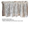 Yousheng Farmhouse Rustic Short Curtain Light Filtering Vintage Sheer Lace Cabinet Curtain Boho Kitchen Dining Room Small Window Rod Pocket Crochet