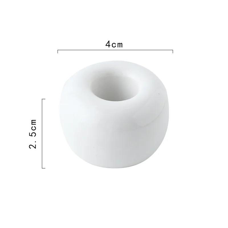 Kreatywny łazienkowy ceramiczny uchwyt na szczoteczki do zębów przenośny Mini Macaron Colors stojak na szczotki półka podstawa rama regał magazynowy narzędzie łazienkowe