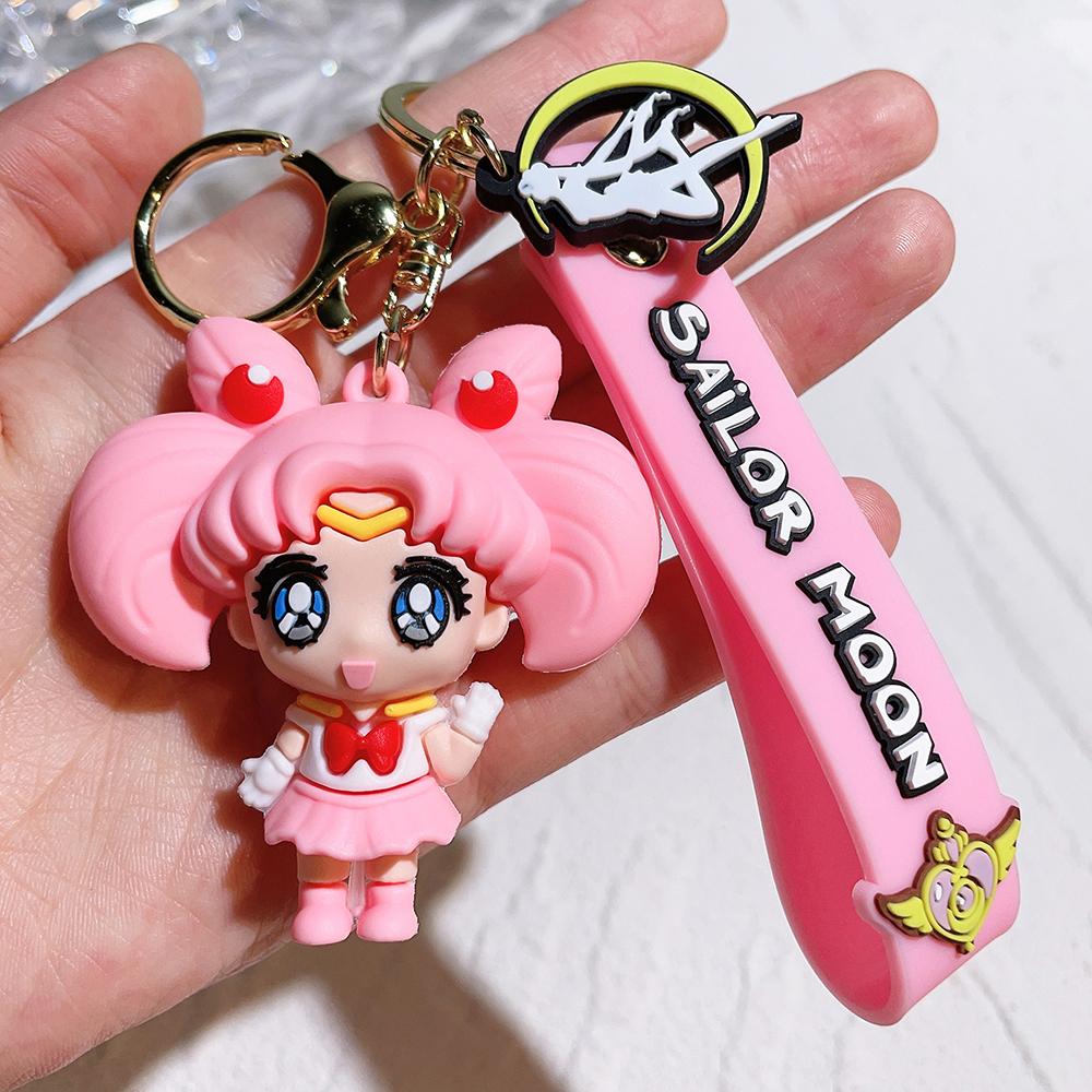Anime Sailor Moon Schlüsselanhänger Cartoon Niedliche Katzenfiguren Schlüsselanhänger Mars Jupiter Merkur Rucksack Autoschlüsselanhänger Weihnachtsgeschenke
