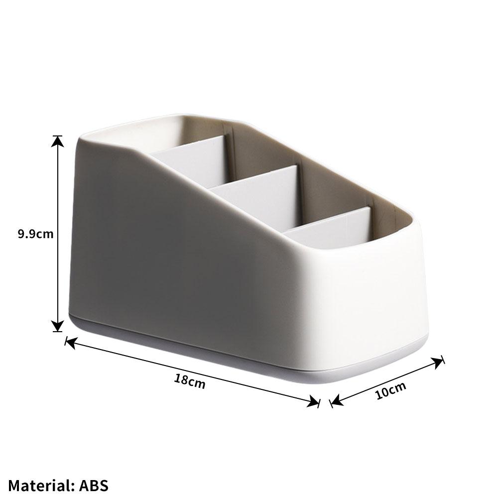 TV Remote Control Holder Table Storage Box 4 Grid Desktop Tidy Organizer Case