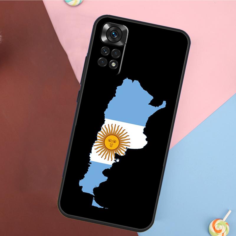 Argentine Flag Cover For Xiaomi Redmi Note 13 Pro 14 12 11 9 10 9S 10S 11S 12S Redmi 14C 10C 12C 13C Case