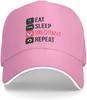 Eat Sleep Valorant Repeat Dad Hat Baseball Cap Adjustable Trucker Unisex Style Headwear