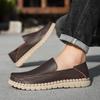 Handmade Genuine Leather Men Shoes Comfortable Casual Shoes For Men Loafers Moccasins Men Flats Shoes Driving Shoes Large Size 38-46