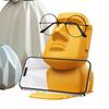 Funny Eyeglass Holder Easter Island Sculpture Sunglass Holder Home Table Ornament Sculpture Multifunctional Mobile Phone Cradle