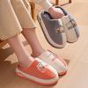 Mao Mao Slippers Men's Cotton Slippers Women's Home Thick Bottom Season Indoor Home Cartoon Warm and Non-slip