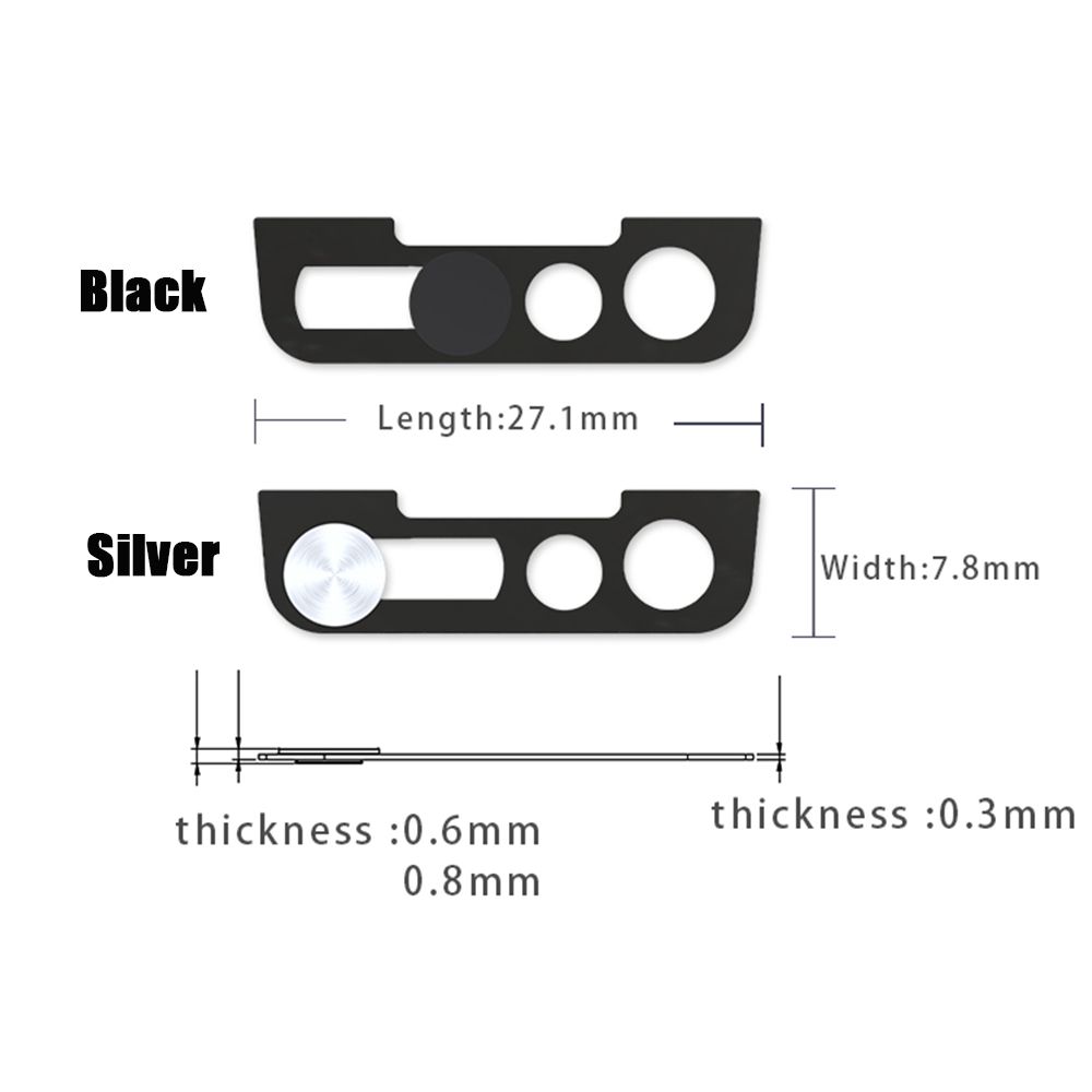 New Phone Lens Metal Accessories Privacy Cap Lens Sticker Webcam Cover Front Camera Slider For iPhone 13 ProMax Mini