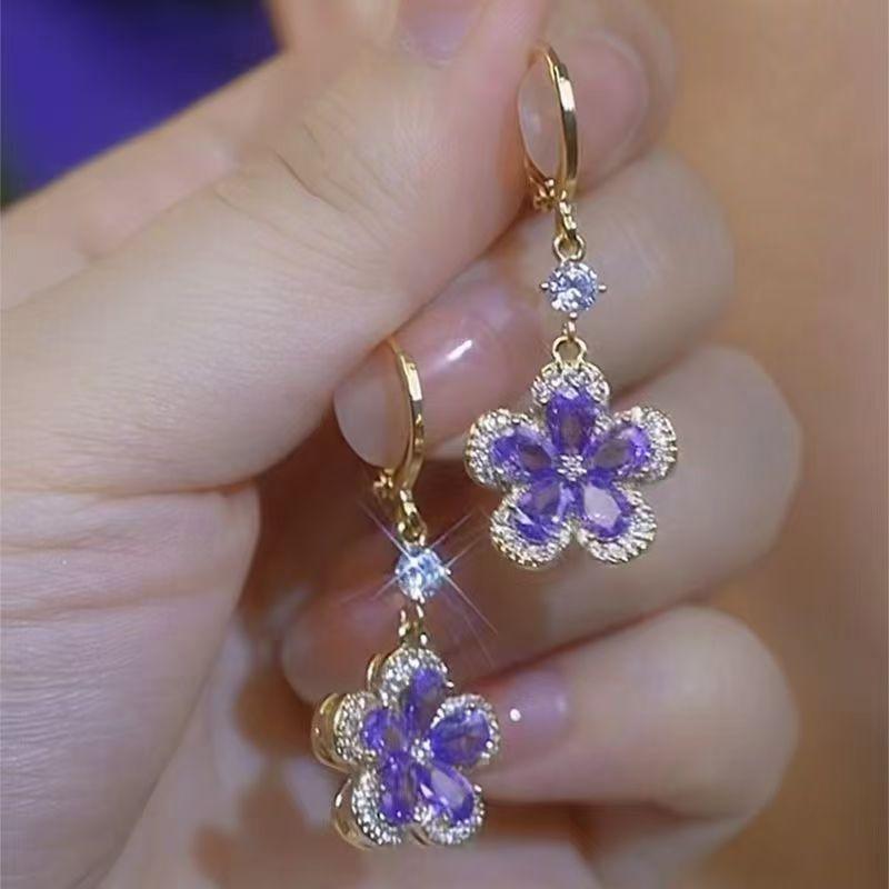 Fashion Small Simple Rhinestone Star Ear Buckle Hoop Earrings For Women Punk Cross Moon Sun Earrings Party Jewelry Wholesale