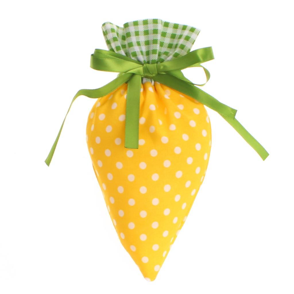 2025 Happy Easter New Carrot Shape Drawstring Fabric Cute Party Candy Gift Bags Large Capacity Candy Wrapping Gift Bags
