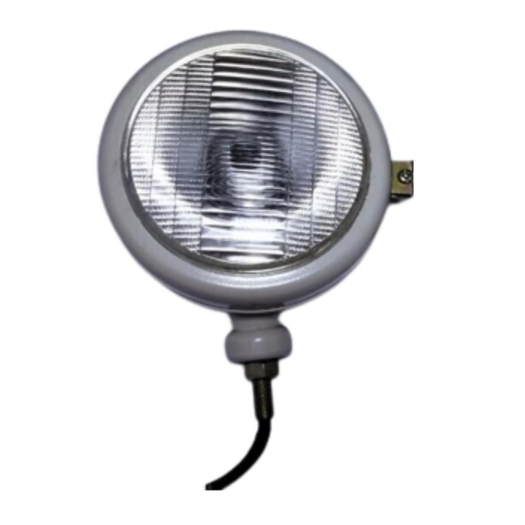 Left-Side Tractor Headlight Assembly 12V – Compatible with Ford 2N, 9N, 8N, NAA, 600, 800 Series – Grey Color Complete Lamp with Bulb