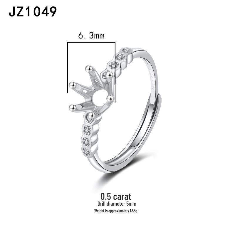 Tingxiang Versatile DIY S925 Sterling Silver Openable Ring Blanks - Multiple Styles
