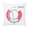 Cartoon Nautical Series Hot Air Balloon Lighthouse Print Pillow Cover Home Room Office Seat Living Room Sofa Cushion Cover