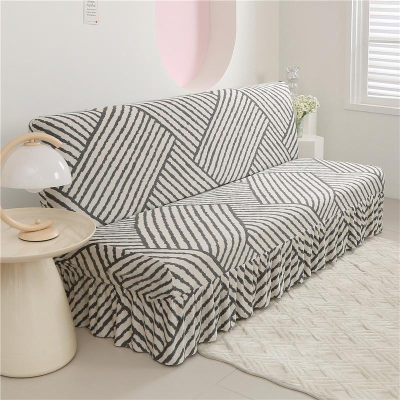 

[Source Factory] Чехол для дивана без подлокотников, юбка, складной чехол для дивана, юбка, универсальный, все включено Small 120-150cm