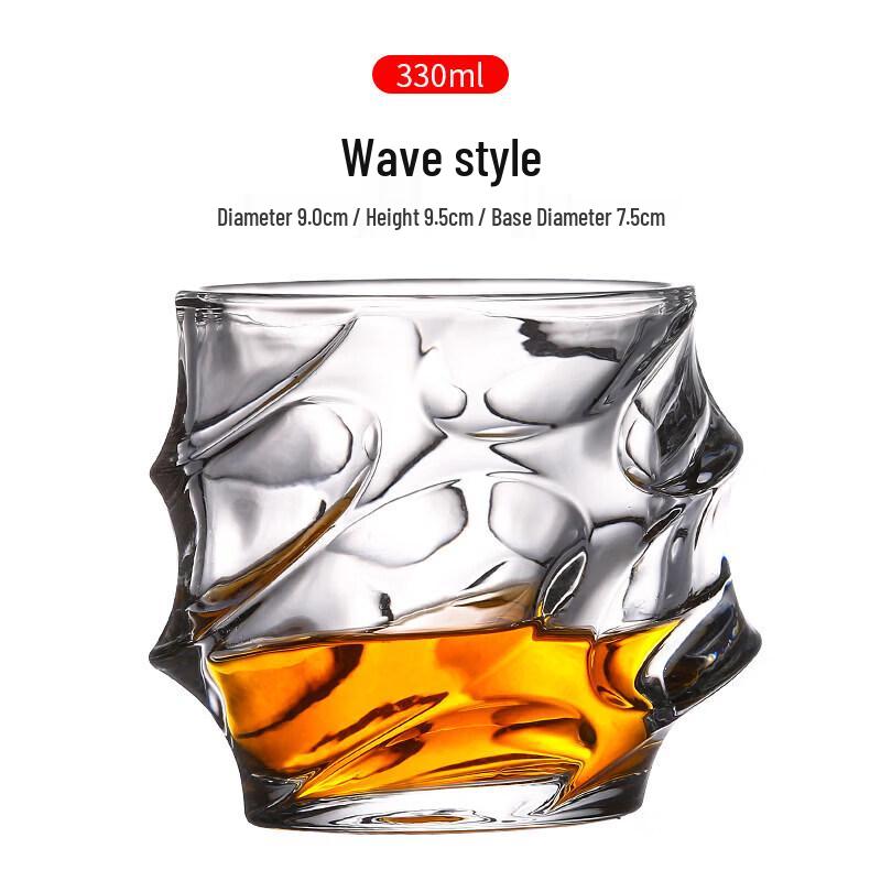ZISIZ European Crystal Whiskey & Beer Glass