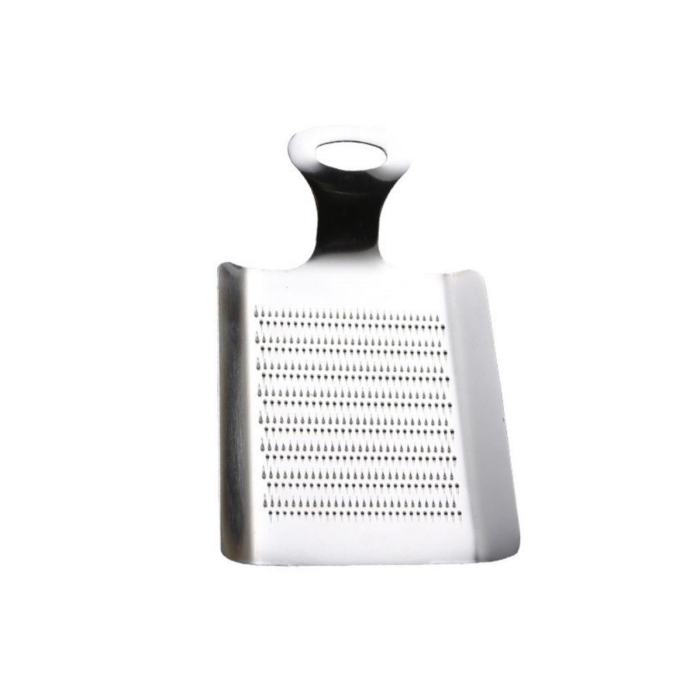 Ultra-fine Ginger Grater Stainless Steel Ginger Masher Practical Wasabi Grater for Kitchen серебряный