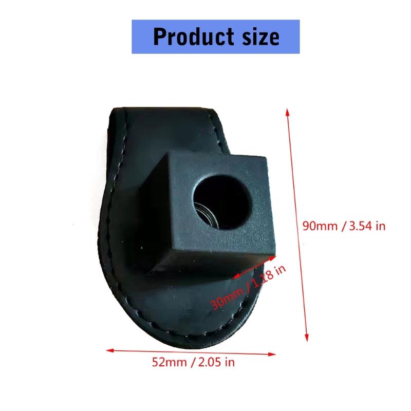 Tragbarer Billardkreidehalter Lederkreidetasche mit magnetischem Gürtelclip Kreidehalter für Poolbillard Snooker