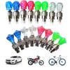2PCS Wheel Spoke Tire Valve Cap for Bike Bicycle Motorcycle Car Gemstone Skull Shape Neon LED Light Lamp Bulb Polychrome