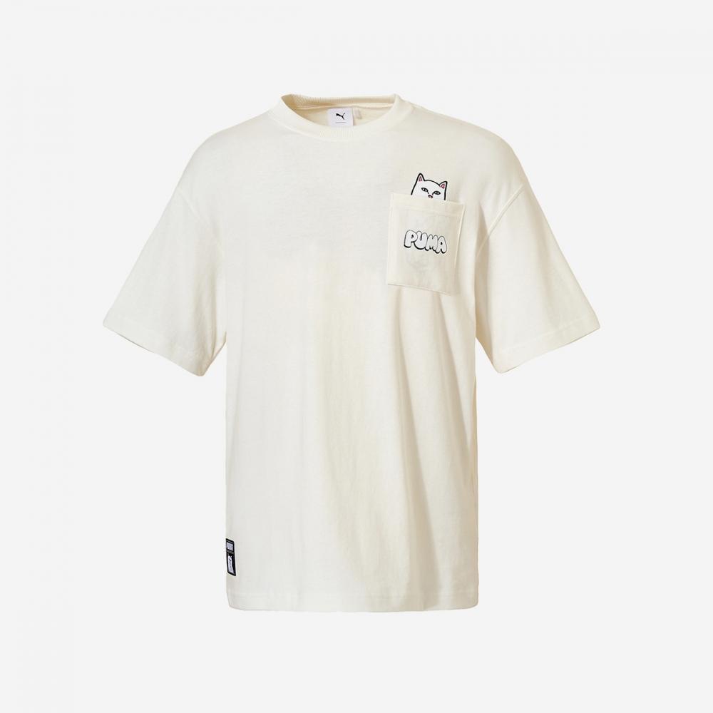 

Puma Футболка Puma X с глубокими карманами и губами PKI62351765 Теплый белый
