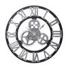 3D Retro Gear Wall Clock Silent Large Living Room Wall Clock Home Decoration Industrial Style Clock