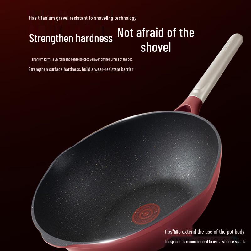 SUPOR Titanium Non-Stick Stir-Fry Wok